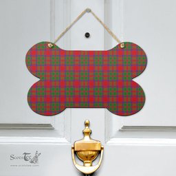 Scottish MacKintosh Modern Clan Tartan Door Sign - Classic Scottish Plaid Tartan Plaid