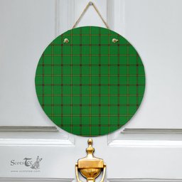 Scottish Don Tribe of Mar Clan Tartan Door Sign - Classic Scottish Plaid Tartan Plaid