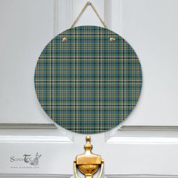 Scottish SCOTT GREEN ANCIENT Clan Tartan Door Sign - Classic Scottish Plaid Tartan Plaid