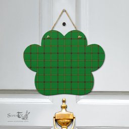Scottish Don Tribe of Mar Clan Tartan Door Sign - Classic Scottish Plaid Tartan Plaid