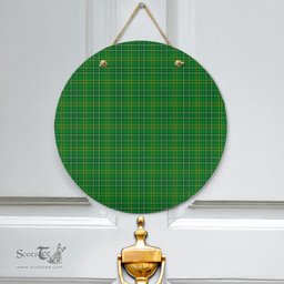 Scottish Wexford County Clan Tartan Door Sign - Classic Scottish Plaid Tartan Plaid