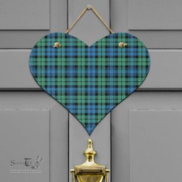 Scottish Campbell Ancient 01 Clan Tartan Door Sign - Classic Scottish Plaid Tartan Plaid