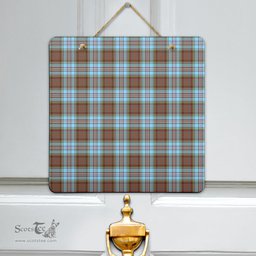 Scottish Anderson Ancient Clan Tartan Door Sign - Classic Scottish Plaid Tartan Plaid