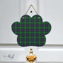 Scottish Stewart Old Modern Clan Tartan Door Sign - Classic Scottish Plaid Tartan Plaid