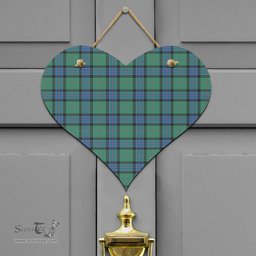 Scottish Sinclair Hunting Ancient Clan Tartan Door Sign - Classic Scottish Plaid Tartan Plaid