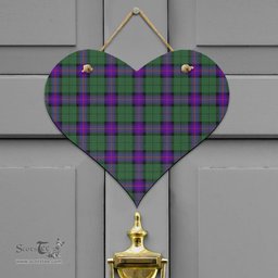 Scottish Armstrong Modern Clan Tartan Door Sign - Classic Scottish Plaid Tartan Plaid