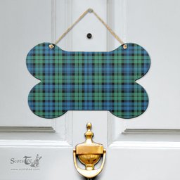 Scottish Campbell Ancient 01 Clan Tartan Door Sign - Classic Scottish Plaid Tartan Plaid