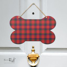 Scottish Robertson Modern Clan Tartan Door Sign - Classic Scottish Plaid Tartan Plaid