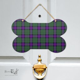 Scottish Armstrong Modern Clan Tartan Door Sign - Classic Scottish Plaid Tartan Plaid