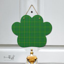 Scottish Wexford County Clan Tartan Door Sign - Classic Scottish Plaid Tartan Plaid