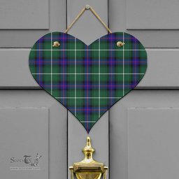 Scottish MacDonald of the Isles Hunting Modern Clan Tartan Door Sign - Classic Scottish Plaid Tartan Plaid