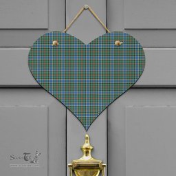 Scottish Ogilvie Hunting Ancient Clan Tartan Door Sign - Classic Scottish Plaid Tartan Plaid