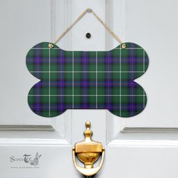 Scottish MacDonald of the Isles Hunting Modern Clan Tartan Door Sign - Classic Scottish Plaid Tartan Plaid