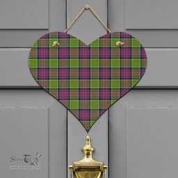 Scottish MacDonald of Clanranald Clan Tartan Door Sign - Classic Scottish Plaid Tartan Plaid