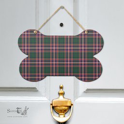 Scottish MacFarlane Hunting Modern Clan Tartan Door Sign - Classic Scottish Plaid Tartan Plaid