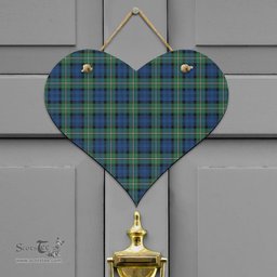 Scottish Forbes Ancient Clan Tartan Door Sign - Classic Scottish Plaid Tartan Plaid