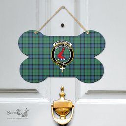 Scottish Armstrong Ancient Clan Tartan Door Sign - Crest Classic Scottish Plaid Tartan Plaid