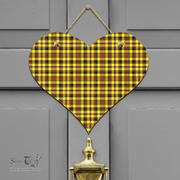 Scottish Jardine Clan Tartan Door Sign - Classic Scottish Plaid Tartan Plaid