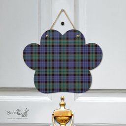 Scottish Fletcher Modern Clan Tartan Door Sign - Classic Scottish Plaid Tartan Plaid