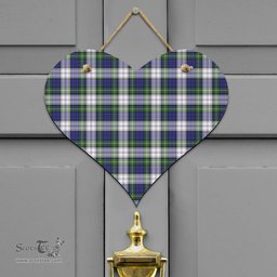 Scottish Gordon Dress Modern Clan Tartan Door Sign - Classic Scottish Plaid Tartan Plaid