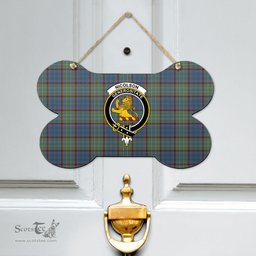 Scottish Nicolson Hunting Ancient Clan Tartan Door Sign - Crest Classic Scottish Plaid Tartan Plaid