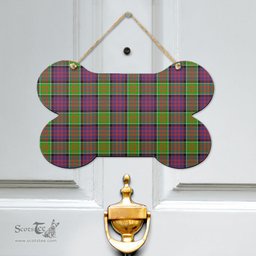 Scottish MacDonald of Clanranald Clan Tartan Door Sign - Classic Scottish Plaid Tartan Plaid