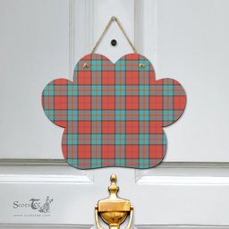 Scottish Dunbar Ancient Clan Tartan Door Sign - Classic Scottish Plaid Tartan Plaid