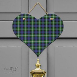 Scottish Baillie Modern Clan Tartan Door Sign - Classic Scottish Plaid Tartan Plaid