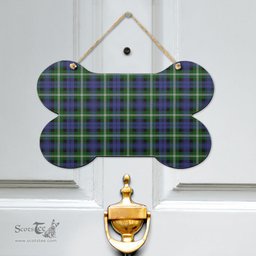 Scottish Baillie Modern Clan Tartan Door Sign - Classic Scottish Plaid Tartan Plaid