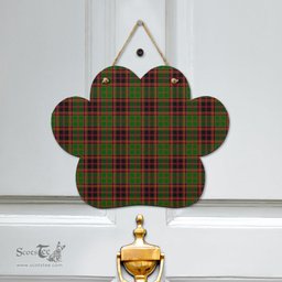 Scottish Buchan Modern Clan Tartan Door Sign - Classic Scottish Plaid Tartan Plaid