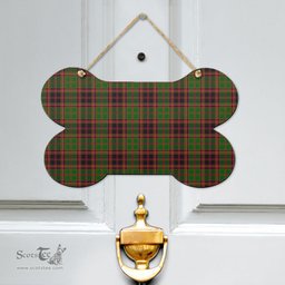 Scottish Buchan Modern Clan Tartan Door Sign - Classic Scottish Plaid Tartan Plaid
