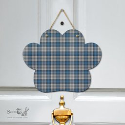Scottish Napier Modern Clan Tartan Door Sign - Classic Scottish Plaid Tartan Plaid