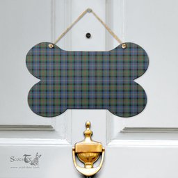 Scottish Cameron of Erracht Ancient Clan Tartan Door Sign - Classic Scottish Plaid Tartan Plaid