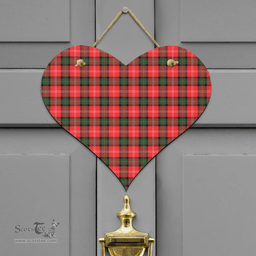 Scottish Nesbitt Modern Clan Tartan Door Sign - Classic Scottish Plaid Tartan Plaid