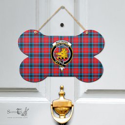 Scottish MacTavish Modern Clan Tartan Door Sign - Crest Classic Scottish Plaid Tartan Plaid