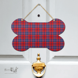 Scottish Wishart Dress Clan Tartan Door Sign - Classic Scottish Plaid Tartan Plaid
