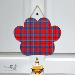 Scottish Wishart Dress Clan Tartan Door Sign - Classic Scottish Plaid Tartan Plaid