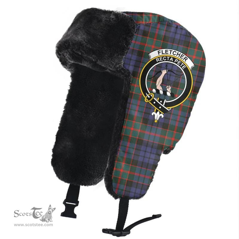 Scottish Fletcher of Dunans Clans Tartan Trapper Hat - Crest Classic Scottish Plaid Tartan Plaid