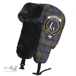 Scottish Fletcher of Dunans Clans Tartan Trapper Hat - Crest Classic Scottish Plaid Tartan Plaid