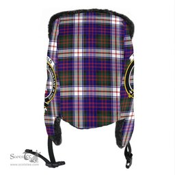 Scottish MacDonald Dress Modern Clans Tartan Trapper Hat - Crest Classic Scottish Plaid Tartan Plaid