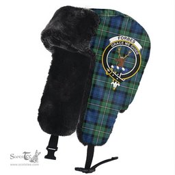 Scottish Forbes Ancient Clans Tartan Trapper Hat - Crest Classic Scottish Plaid Tartan Plaid