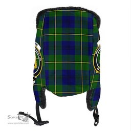 Scottish Johnston Modern Clans Tartan Trapper Hat - Crest Classic Scottish Plaid Tartan Plaid
