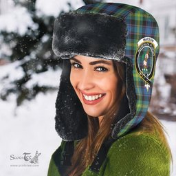 Scottish Watson Ancient Clans Tartan Trapper Hat - Crest Classic Scottish Plaid Tartan Plaid