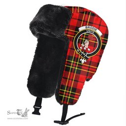 Scottish Brodie Modern Clans Tartan Trapper Hat - Crest Classic Scottish Plaid Tartan Plaid