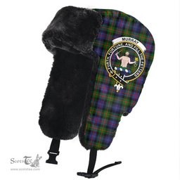 Scottish Murray of Atholl Modern Clans Tartan Trapper Hat - Crest Classic Scottish Plaid Tartan Plaid