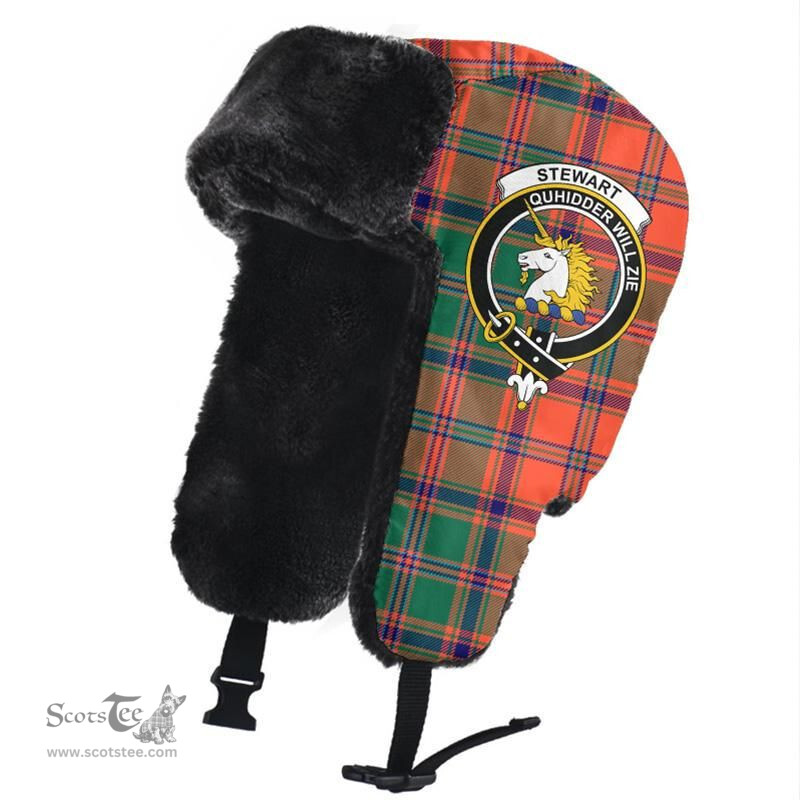 Scottish Stewart of Appin Ancient Clans Tartan Trapper Hat - Crest Classic Scottish Plaid Tartan Plaid