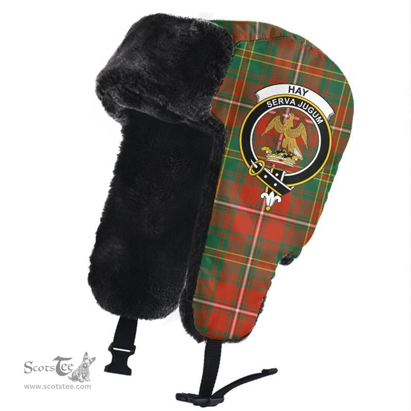Scottish Hay Ancient Clans Tartan Trapper Hat - Crest Classic Scottish Plaid Tartan Plaid