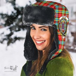 Scottish Ogilvie Clans Tartan Trapper Hat - Crest Classic Scottish Plaid Tartan Plaid
