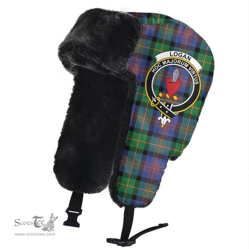 Scottish Logan Ancient Clans Tartan Trapper Hat - Crest Classic Scottish Plaid Tartan Plaid