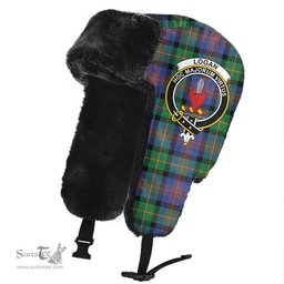 Scottish Logan Ancient Clans Tartan Trapper Hat - Crest Classic Scottish Plaid Tartan Plaid